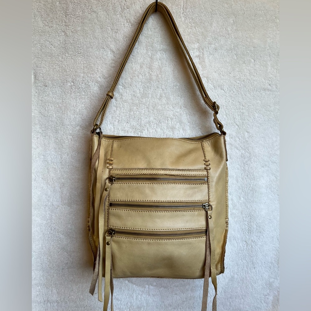Lucky Brand Tan Leather Shoulder Bag